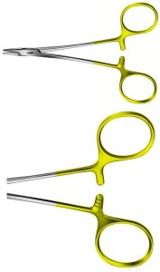 AE-BM010R, HALSEY DUROGRIP NEEDLEHOLDER SMOOTH JAW, RECOMMENDED FOR SUTURE MATERIAL 9/0 - 11/0 120 mm, 4 3/4"
