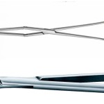 AE-BM089R, MÜLLER, DUROGRIP NEEDLEHOLDER, FOR DEEP RECTUM SURGERY, CURVED, RECOMMENDED FOR SUTURE MATERIAL UP TO 3/0, 360 mm, 14"