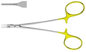 AE-BM301R, RYDER DIADUST NEEDLE HOLDER RECOMMENDED FOR SUTURE MATERIAL 5/0 AND SMALLER 140 mm, 5 1/2"