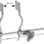 AE-BV512R, HERTZLER SELF RETAINING RETRACTOR RIB SPREADER, BLADES 20 x 25 MM 120 mm x 150 mm, 4 3/4 x 6"
