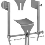 AE-BV640R, GOLIGHER ABDOMINAL RETRACTOR consisting of spreader, 2 center blades and 2 pairs of lateral blades