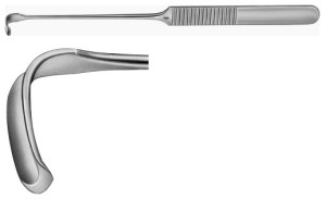 AE-BT180R, STRANDELL-STILLE TENDON HOOK BLUNT, 15 x 6 MM 180 mm, 7"