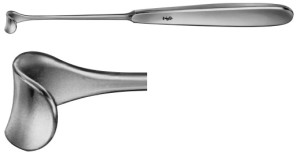 AE-BT190R, CUSHING- KOCHER RETRACTOR 10X10MM 175 mm, 7"