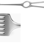 AE-BT276R, KOCHER RETRACTOR 6-PRONGS, BLUNT, 15,5X30MM 220 mm, 8 3/4"