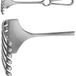 AE-BT287R, ISRAEL RETRACTOR 6-PRONGS, BLUNT, 70X70MM 255 mm, 10"