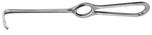 AE-BT322R, LANGENBECK RETRACTOR 33 x 14 MM, HANDLE VERTICAL TO THE BLADE 210 mm, 8 1/4"