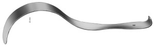 AE-BT603R, DEAVER RETRACTOR 25 X 315 MM, FIGURE 2 315 mm, 12 1/2"