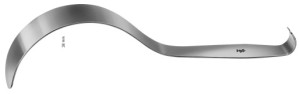 AE-BT604R, DEAVER RETRACTOR 38 X 300 MM, FIGURE 3 300 mm, 12"