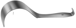 AE-BT608R, DEAVER RETRACTOR 320 X 75 MM, FIG. 5 320 mm, 12 3/4"