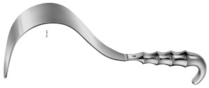 AE-BT615R, DEAVER RETRACTOR FIGURE 5, 75 X 310 MM 310 mm, 12 1/4"