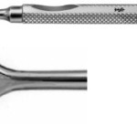 AE-BT913R, MANNERFELT MODIF. RETRACTOR 3 PRONGS, SHARP, 5,5 x 7,2 MM, SMALL CURVE 155 mm, 6"