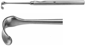 AE-BT940R, MANNERFELT MODIF. RETRACTOR HOLLOW GROOVED, 16X6MM 155 mm, 6"