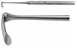 AE-BT945R, LANGENBECK- MANNERFELT RETRACTOR 25X6MM 155 mm, 6"