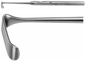 AE-BT946R, LANGENBECK- MANNERFELT RETRACTOR 30X8MM 155 mm, 6"