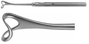 AE-BT958R, MANNERFELT MODIF. SADDLE HOOK FENESTRATED, 12 x 12 MM 155 mm, 6"