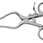 AE-BV090R, PLESTER SELF RETAINING RETRACTOR solid blade left 110 mm, 4 3/8"