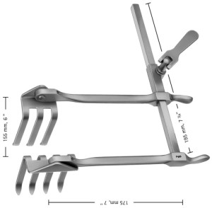 AE-BV510R, SCOVILLE- RICHTER SELF RETAINING RETRACTOR
