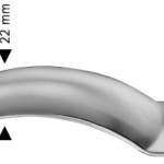 AE-BV584R, PARKS, MODIF. GIRONA SPHINCTER BLADE PAIR OF BLADES, 93 MM DEEP
