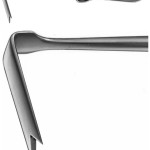 AE-DO407R, OBWEGESER DIAGONAL CHEECK RETRACTOR SPINA-NASALIS-RETRACTOR 215 mm, 8 1/2"
