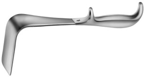 AE-EL638R, DOYEN VAGINAL SPECULA 90X60 MM 240 mm, 9 1/2"