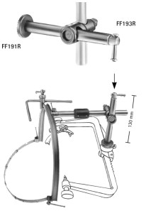 AE-FF190R, HOLDING DEVICE TO ATTACH THE UNIT TO THE MAYFIELD HEAD HOLDER 130 mm, 5 1/8"