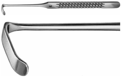 AE-BT178R, LANGENBECK- GREEN RETRACTOR 6X24 MM 160 mm, 6 1/4, 24 x 6 mm 