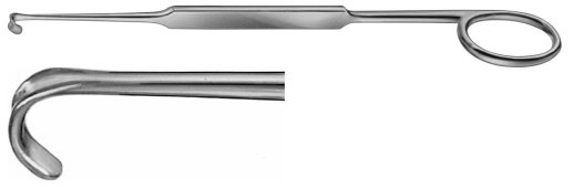 AE-BT198R, MEYERDING RETRACTOR FIGURE F, 6X4MM 180 mm, 7" 