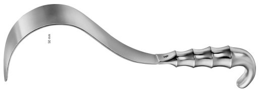 AE-BT614R, DEAVER RETRACTOR FIGURE 4, 50 X 305 MM 305 mm, 12" 