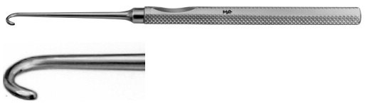 AE-BT926R, MANNERFELT MODIF. 	RETRACTOR 	1 PRONG, BLUNT, LARGE CURVE 	155 mm, 6" 