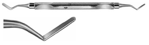 AE-BT966R, MANNERFELT MODIF. 	SPATULA 	DOUBLE-ENDED 	160 mm, 6 1/4" 