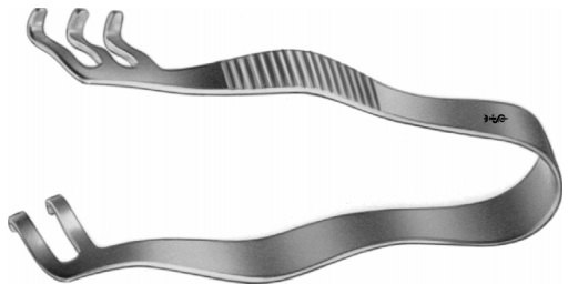 AE-BV003R, FINSEN 	SELF RETAINING RETRACTOR 	 	75 mm, 3" 