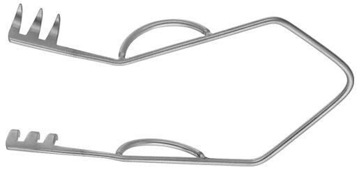 AE-BV014R, PARSONNET 	SELF-RETAINING RETRACTOR 	3X3 PRONGS 	50 mm, 2" 