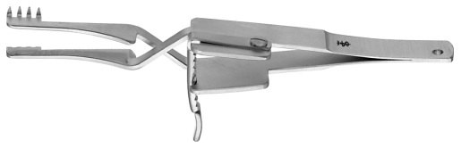 AE-BV015R, SELF-RETAINING RETRACTOR 	4X4 SHARP PRONGS 	100 mm, 4" 