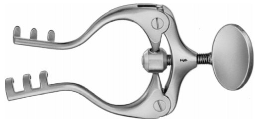 AE-BV032R, JANSEN 	SELF RETAINING RETRACTOR 	BLUNT 	100 mm, 4" 