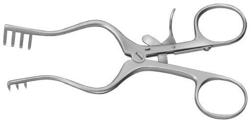 AE-BV067R, WEITLANER 	SELF RETAINING RETRACTOR 	SEMI-SHARP 	130 mm, 5 1/8" 