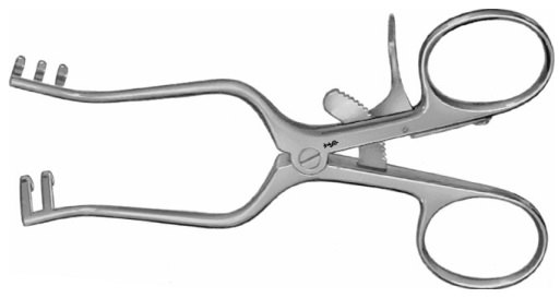 AE-BV073R, WEITLANER 	SELF RETAINING RETRACTOR 	BLUNT 	110 mm, 4 3/8" 