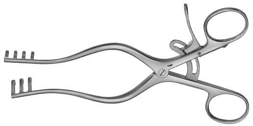 AE-BV075R, WEITLANER 	SELF RETAINING RETRACTOR 	BLUNT 	165 mm, 6 1/2" 
