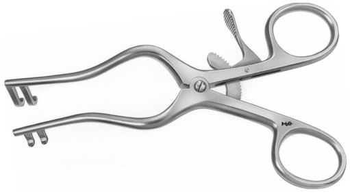 AE-BV079R, PLESTER 	SELF RETAINING RETRACTOR 	BLUNT 	130 mm, 5 1/8"
