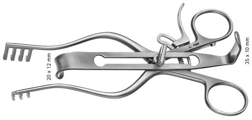 AE-BV098R, ALLENBERG 	RETRACTOR ONLY 	retractor only 	170 mm, 6 3/4" 