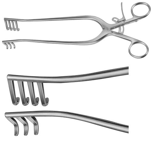 AE-BV201R, WEITLANER 	SELF RETAINING RETRACTOR 	BLUNT 	195 mm, 7 3/4" 