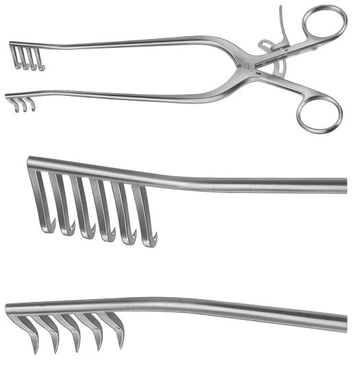 AE-BV208R, WEITLANER 	SELF RETAINING RETRACTOR 	SHARP 	255 mm, 10" 