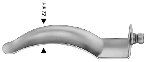 AE-BV584R, PARKS, MODIF. GIRONA SPHINCTER BLADE PAIR OF BLADES, 93 MM DEEP