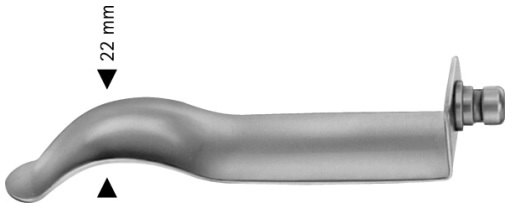 AE-BV586R, PARKS, MODIF. GIRONA BLADES FOR ANASTOMOSIS PAIR OF BLADES, 90 MM DEEP