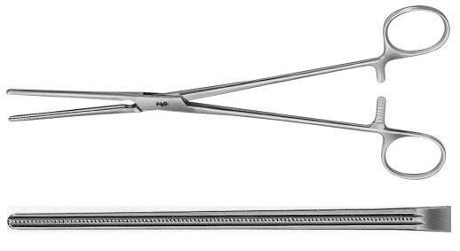 AE-FB456R, DE BAKEY, ATRAUMATA VASCULAR CLAMP, STRAIGHT, 80 MM 240 mm, 9 1/2