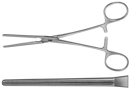 AE-FB552R, DE BAKEY, ATRAUMATA COARCTATION FORCEPS, STRAIGHT, 50 MM, 170 mm, 6 3/4