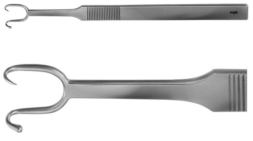 AE-OL203R, COTTLE NASAL RETRACTOR BLUNT / SHARP 145 mm, 5 3/4