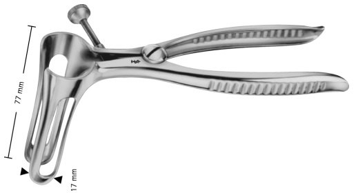 AE-EA821R, SIMS, RECTAL SPECULA FENESTRATED, 77 x 17 MM 160 mm, 6 1/4"