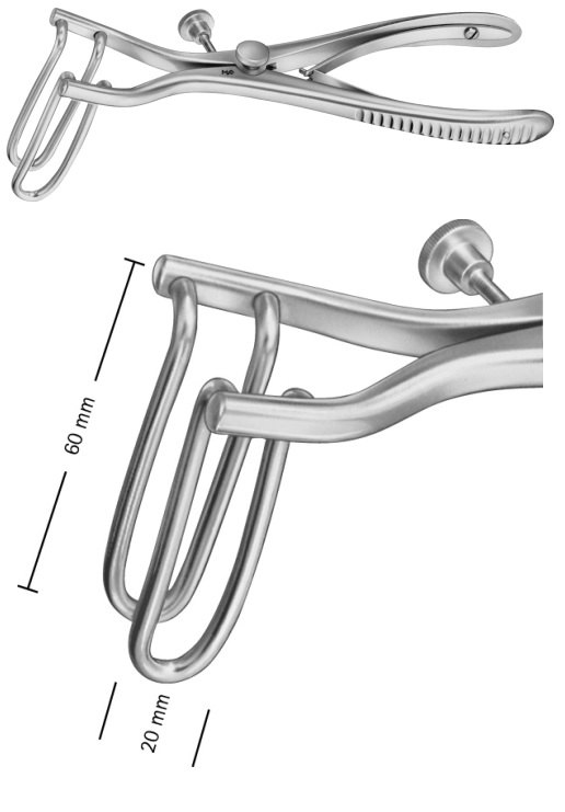 AE-EA825R, SIMS, RECTAL SPECULA FOR CHILDREN, 60 x 20 MM 190 mm, 7 1/2"