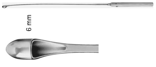 AE-EB111R, DESJARDINS, GALL DUCT PROBE AND GALL STONE SCOOP,FLEXIBLE, DIAMETER 6MM 300 mm, 12"