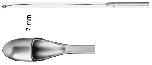 AE-EB112R, DESJARDINS, GALL DUCT PROBE AND GALL STONE SCOOP,FLEXIBLE, DIAMETER 7MM 300 mm, 12"
